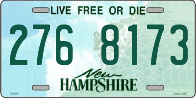 NH license plate 2768173