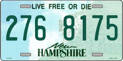 NH license plate 2768175