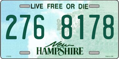 NH license plate 2768178