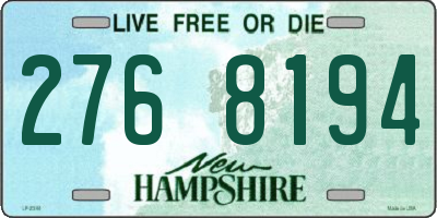 NH license plate 2768194