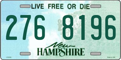 NH license plate 2768196
