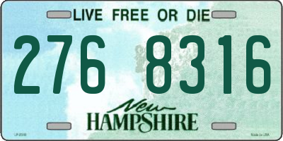 NH license plate 2768316