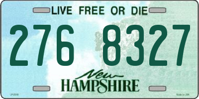 NH license plate 2768327