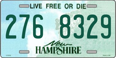 NH license plate 2768329