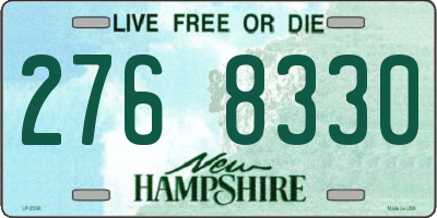 NH license plate 2768330
