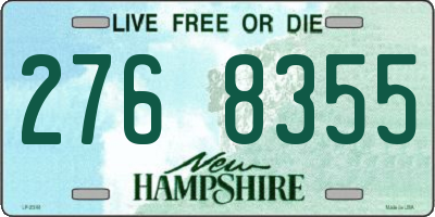 NH license plate 2768355