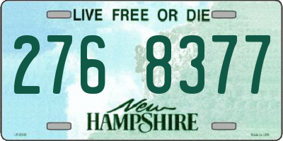 NH license plate 2768377