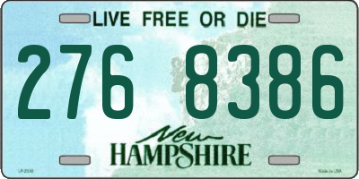 NH license plate 2768386