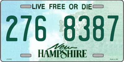 NH license plate 2768387
