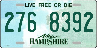 NH license plate 2768392