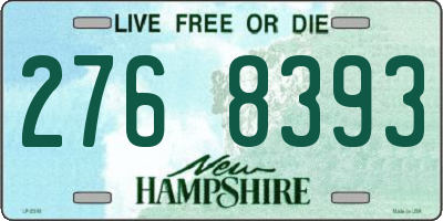 NH license plate 2768393