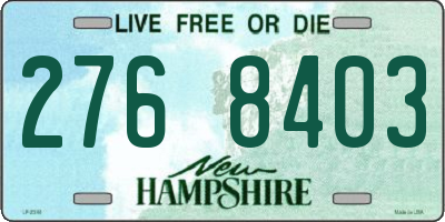 NH license plate 2768403