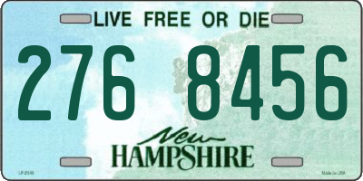 NH license plate 2768456
