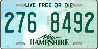 NH license plate 2768492