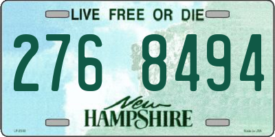NH license plate 2768494