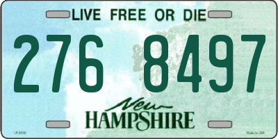 NH license plate 2768497