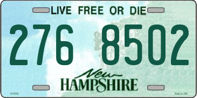 NH license plate 2768502