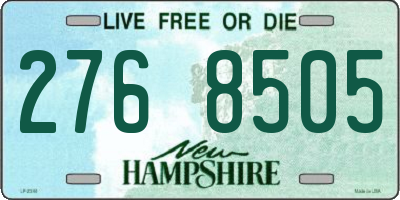 NH license plate 2768505