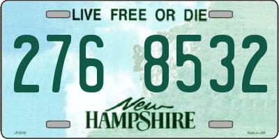 NH license plate 2768532