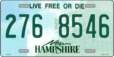 NH license plate 2768546