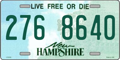 NH license plate 2768640