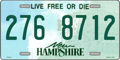 NH license plate 2768712