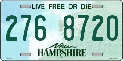 NH license plate 2768720
