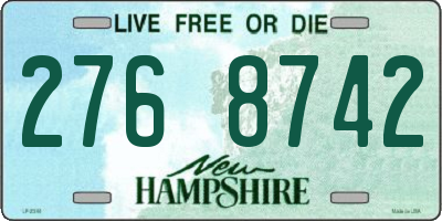NH license plate 2768742