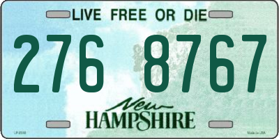 NH license plate 2768767