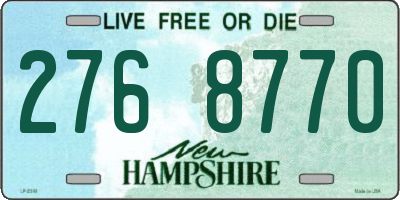 NH license plate 2768770