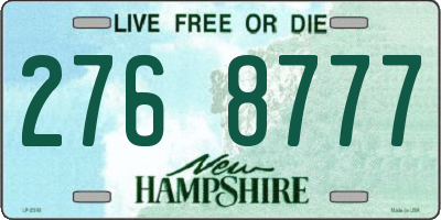 NH license plate 2768777