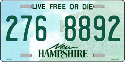 NH license plate 2768892