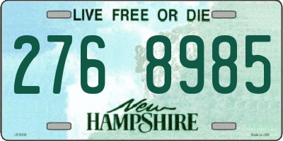 NH license plate 2768985