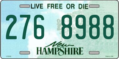 NH license plate 2768988