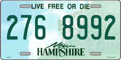 NH license plate 2768992