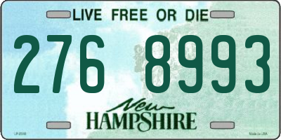 NH license plate 2768993