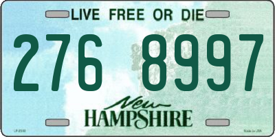 NH license plate 2768997