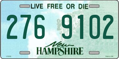 NH license plate 2769102