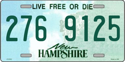 NH license plate 2769125