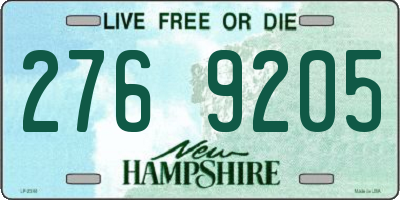 NH license plate 2769205