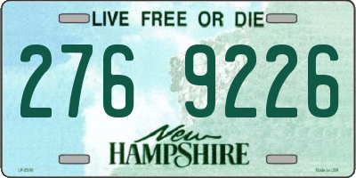 NH license plate 2769226