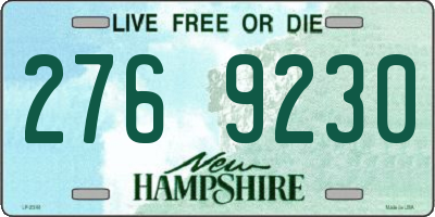 NH license plate 2769230