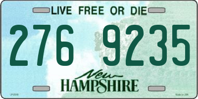 NH license plate 2769235