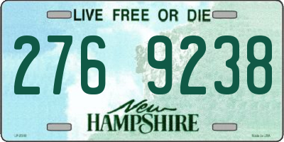 NH license plate 2769238