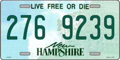 NH license plate 2769239