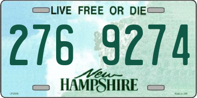 NH license plate 2769274