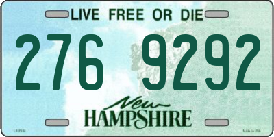 NH license plate 2769292