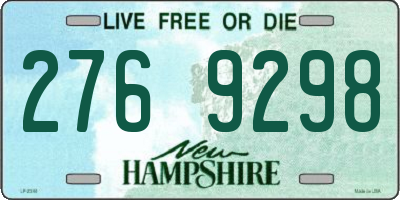 NH license plate 2769298