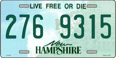 NH license plate 2769315