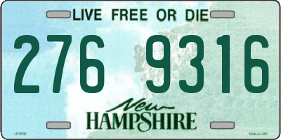 NH license plate 2769316